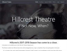 Tablet Screenshot of hillcresttheatre.com